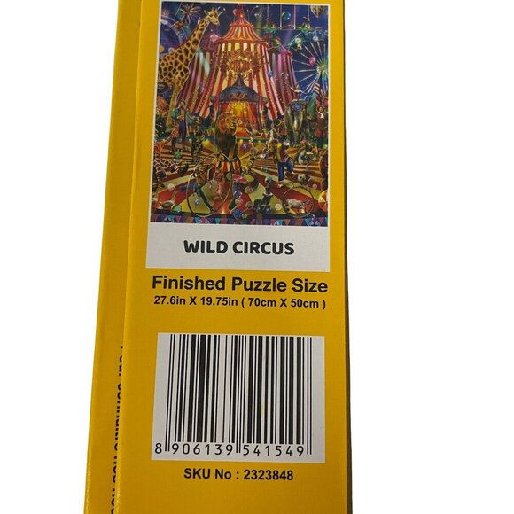 Brain Tree 1000-Piece Wild Circus Jigsaw Puzzle Poster Included - Picture 5 of 5